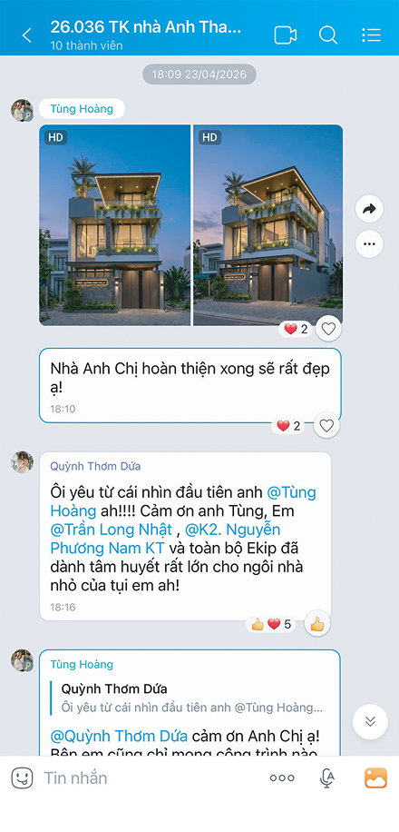 Phản hồi khách hàng K2 Design